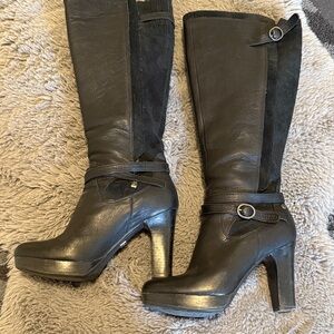 UGG Black Linde high Heeled Boots